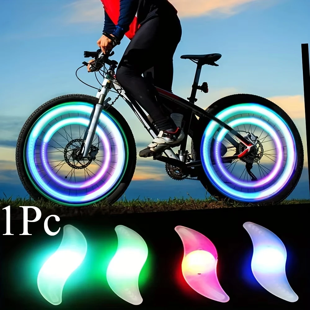 Colorful LED Bike Wheel Light, Waterproof Easy Install Bicycles Wheel Spoke LED Lights with 3 Modes for Bicycle