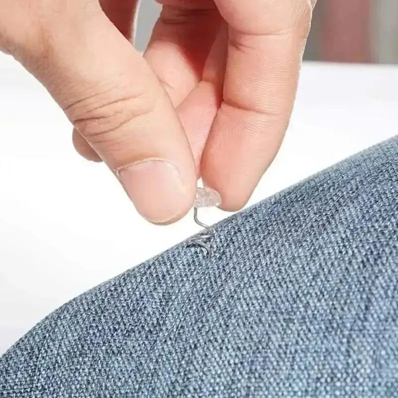 50개/박스 소파 고정 핀, 꼬인 못을 고정하고 이불 시트를 고정하는 미끄럼 방..