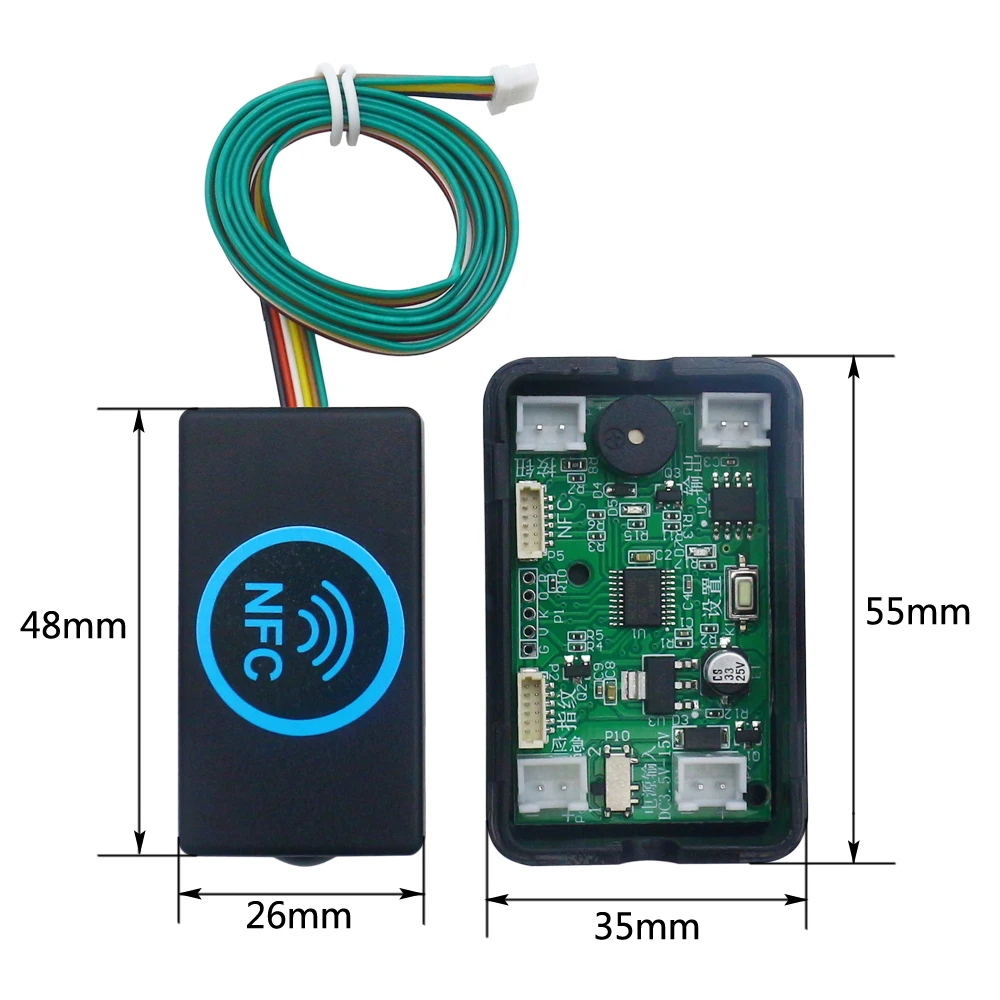 DC3V-15V fingerprint access control electric lock control board door lock electromagnetic motor IC card induction module access control cover access control keypad cover access control power supply door access button access control card