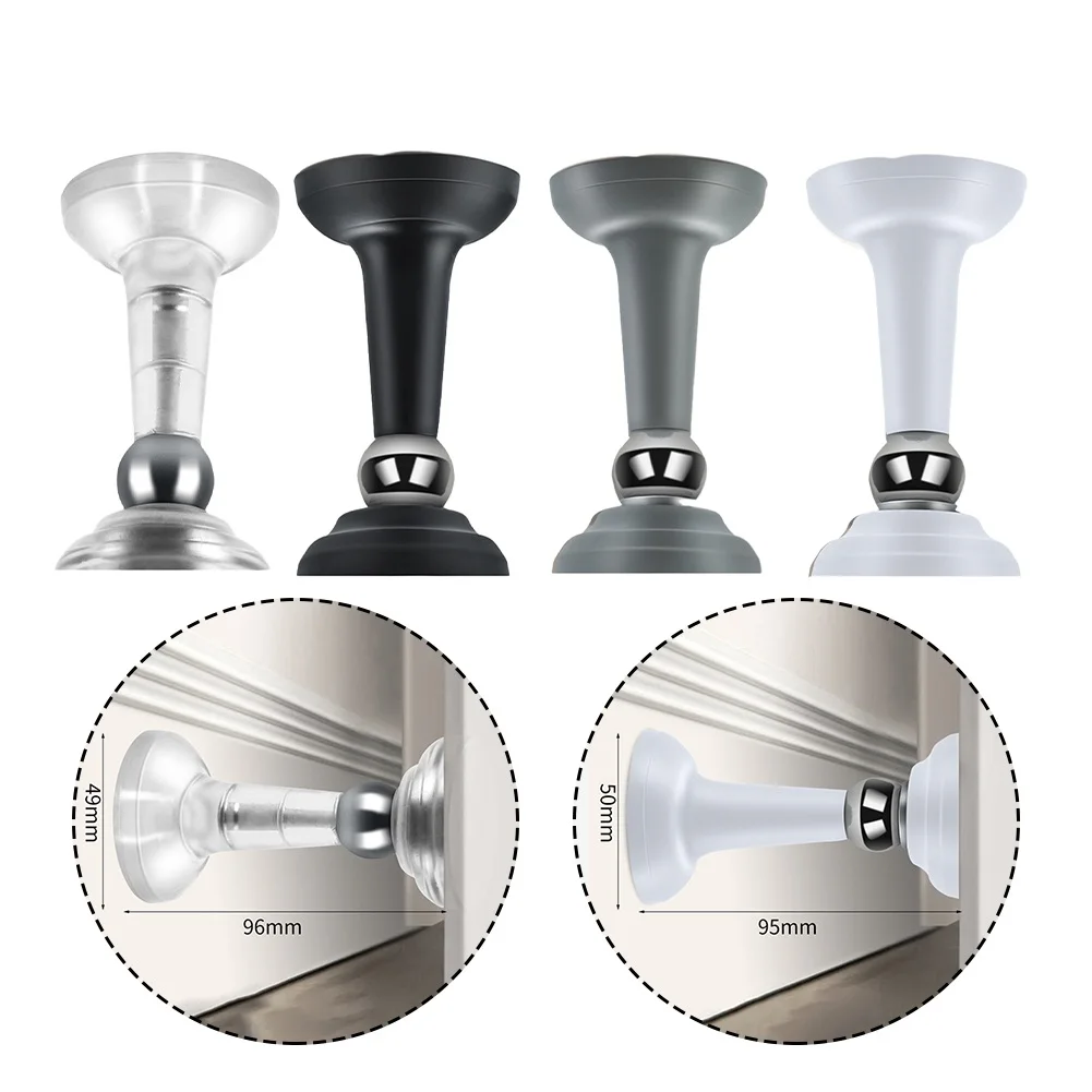 

Invisible Magnetic Door Stopper Stainless Steel Punch-free Windproof Mechanical Self-locking Door Stop Door Stopper
