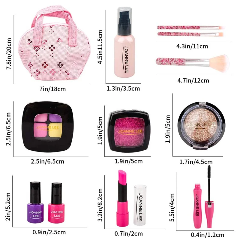 Makeup Toy Princess Pretend Toys Cosmetics Set Kids Toys Simulation Cosmetics Set Pretend Makeup Toys Girls Play House Simulation Blinger Makeup Girls Play Bling Cosmetic Toy