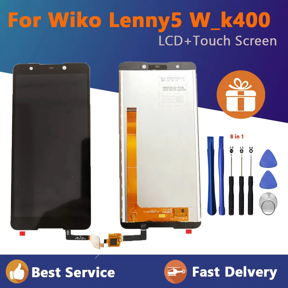 Originale Nuovo Nero Per Wiko Lenny 5 W _ K400 Lcd E Touch Screen Digitizer No Frame Wiko Lenny5 Display Module Replacemen Di Riparazione