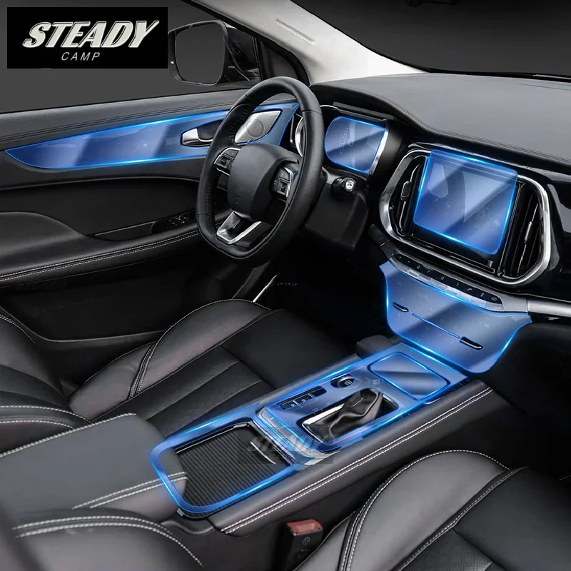

For Jetour X90 2019-2022 2023 Car Interior Center Console Transparent TPU Protective Anti-scratc Repair Film Accessories Reflt