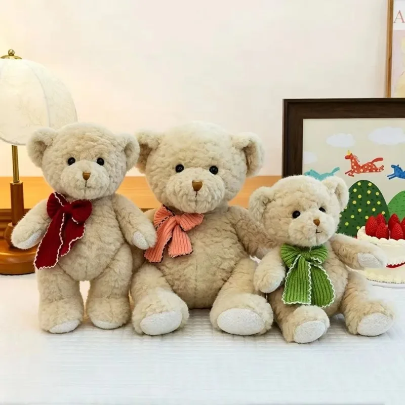 부드러운 나비넥타이 테디베어 봉제인형, 세탁 가능한 샤워 생일선물, 아이방 집꾸미기, 팬 컬렉션