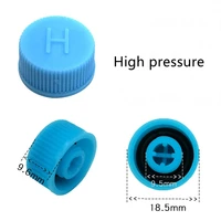 Couvercle anti-poussière de réfrigérant pour climatiseur de voiture, bouchons de noyau de Valve, capuchon de Port latéral haut et bas, bouchons de pression haute et basse, accessoires 4