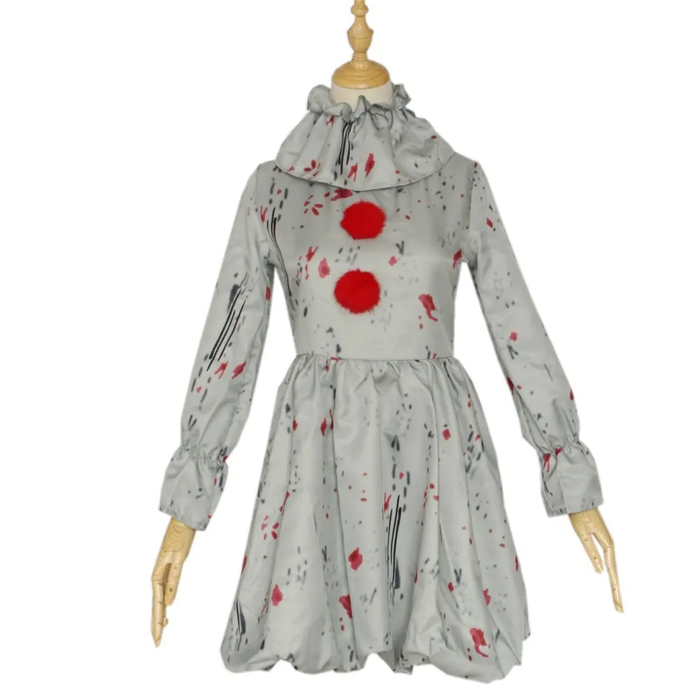 

Clown Women Cosplay Pennywise Costume Halloween Stage Horror Costume Party
