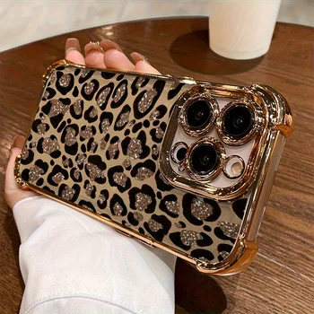 Luxury Personalized Leopard Print Design Phone Case For iPhone 11 12 13 14 15 16 17 Pro Max 16E Air AntiFall Silicone Soft Cover 1