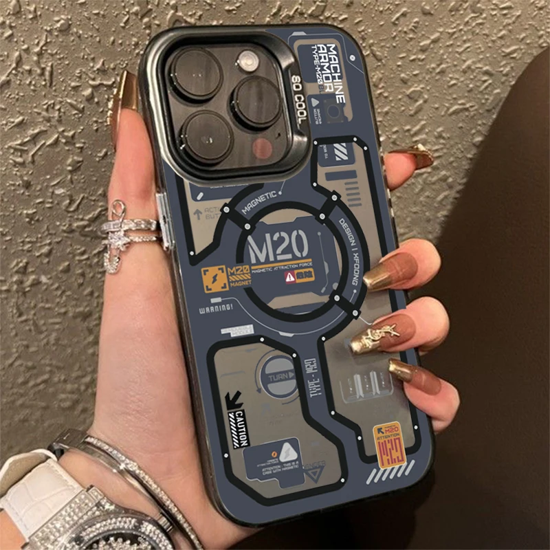 Graffiti Matte Mecha-Style Phone Case