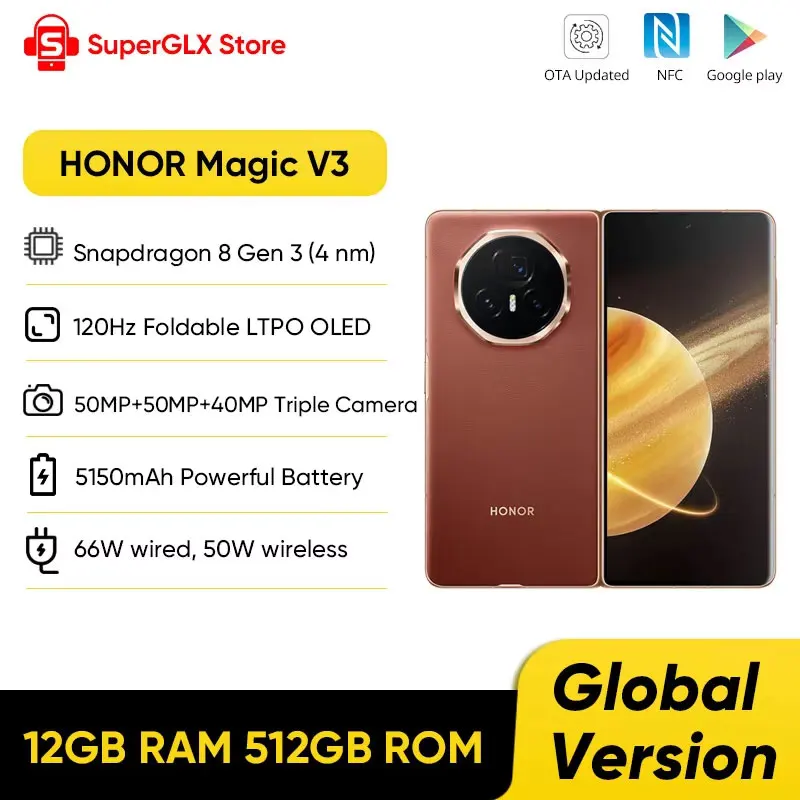 Gio HONOR Magic V3 512GB グローバル版 Amazon.com: Honor Magic V3 5G FCP-N49 (GSM, International