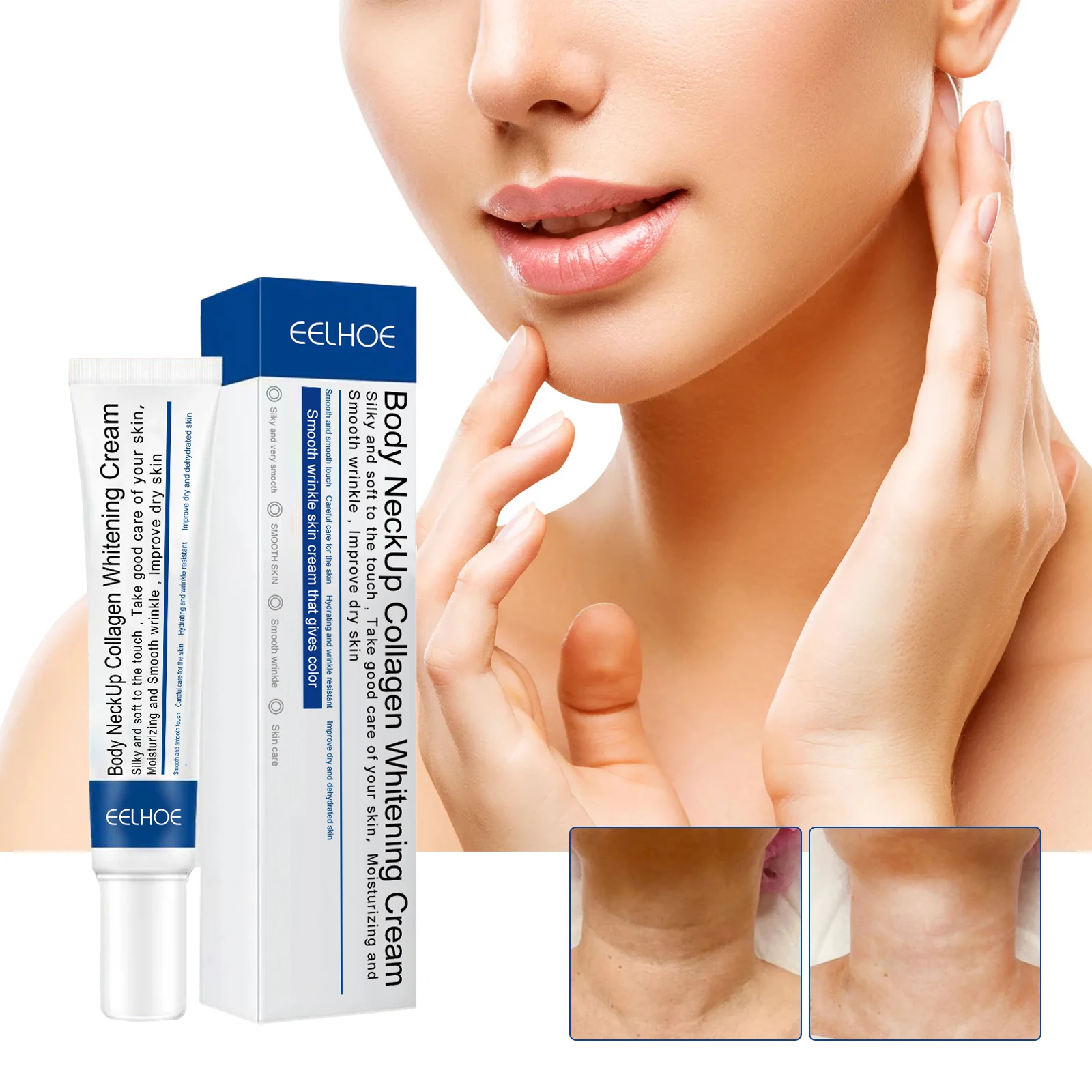 Hydrolyzed Collagen Neck Cream Face Lifting Firming Lightening Smoothing Care Fade Wrinkles Moisturizer Neck Rejuvenation Cream neck cream