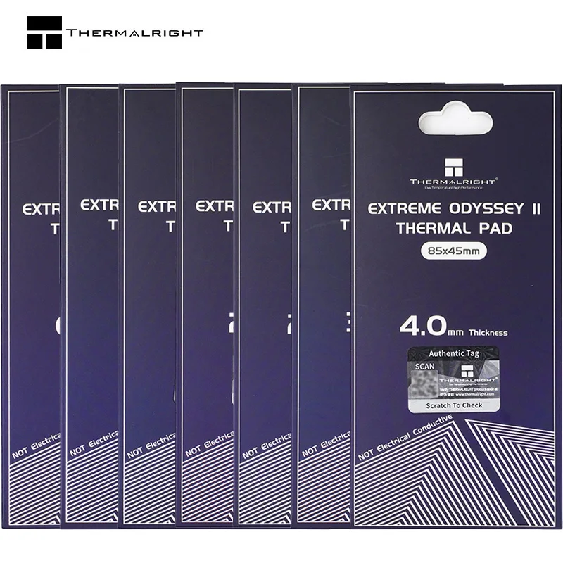 Thermalright Extreme Odyssey ii Thermal Pad Chip Integrado Placa Gráfica Memória de Vídeo Multi Size 14.8w Mk85x45 mm