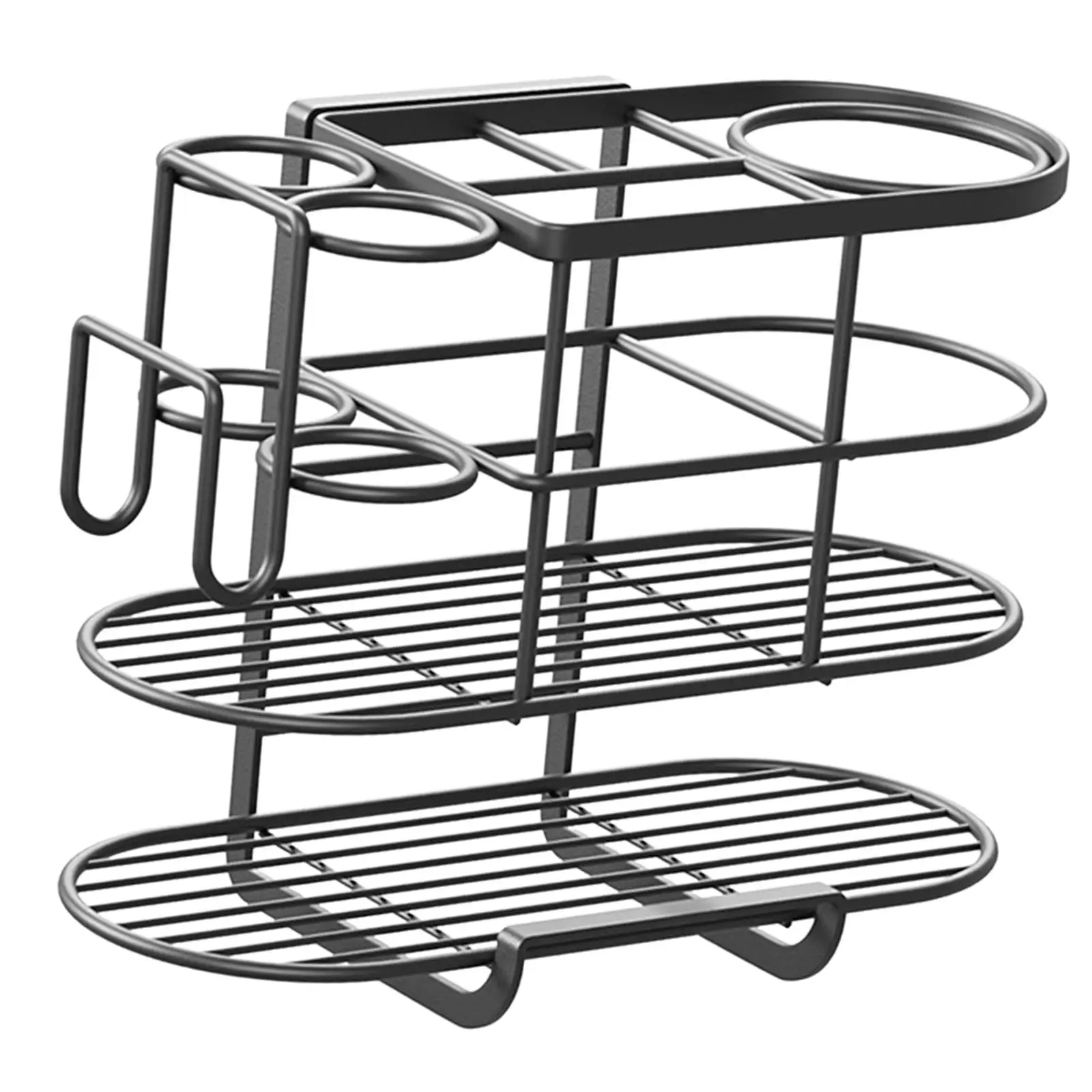 Salon Storage Basket Mount for Hair Dryer, , Curling Wands, Hair Straighteners Hair Dryer Holder Bathroom