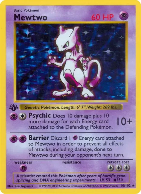 Pokemon Cards PTCG Shadowless Base Set Charizard Venusaur Blastoise Mewtwo Poliwrath Rare Pokemon Cards Collection Bundle Gift 5