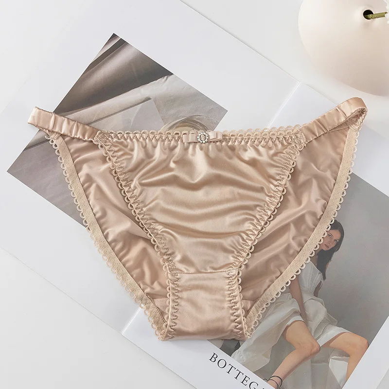 Women's Silk Satin Thongs Panties Lingerie T-back G-string Knickers  Underwear