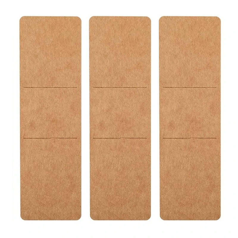 

70-200pcs Resin Holder 5.9x1.8Inches Kraft Sleeves DIY Bookmarks Display Cards for Bookmark Wrapping 517F