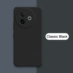 Luxury Dual Layer Silicone Armor Phone Case with Global Lens Protection for Vivo Y39 (Classic Black)