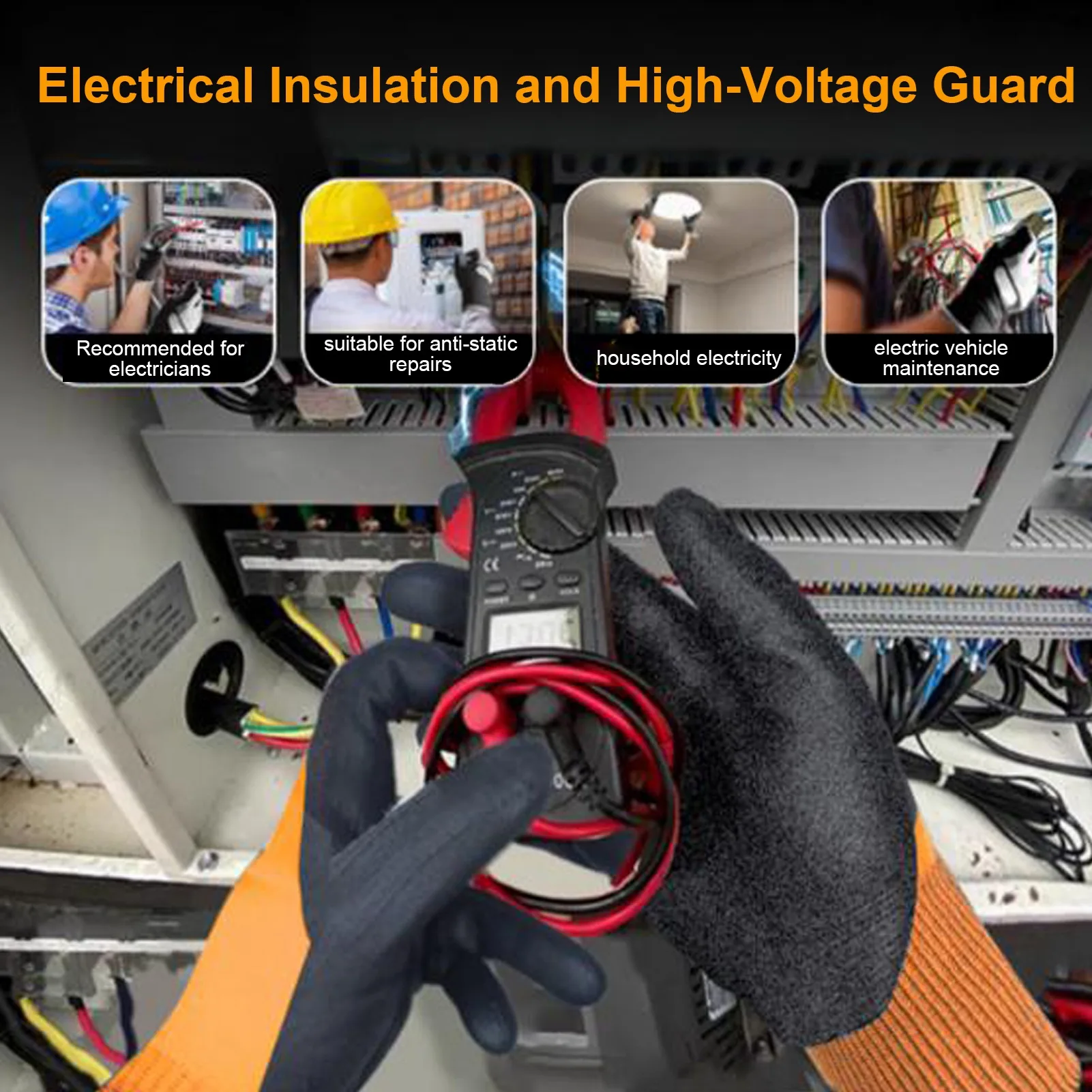 Insulated Anti-Slip Electrical Safety Gloves