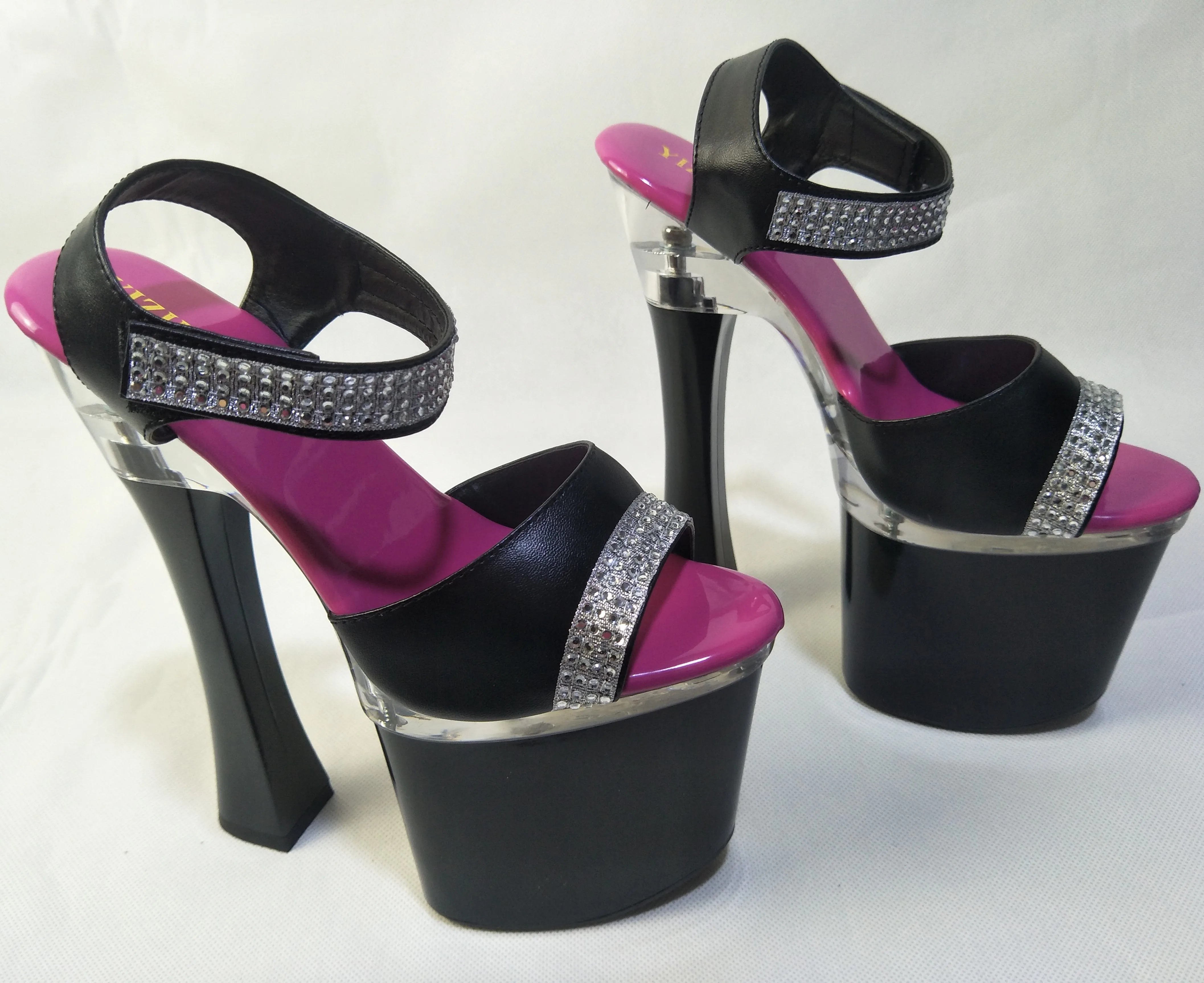 

fashion noble women's sandals elegant female personality high heel sandals wholesale temperament lady 17-18cm dance shoes