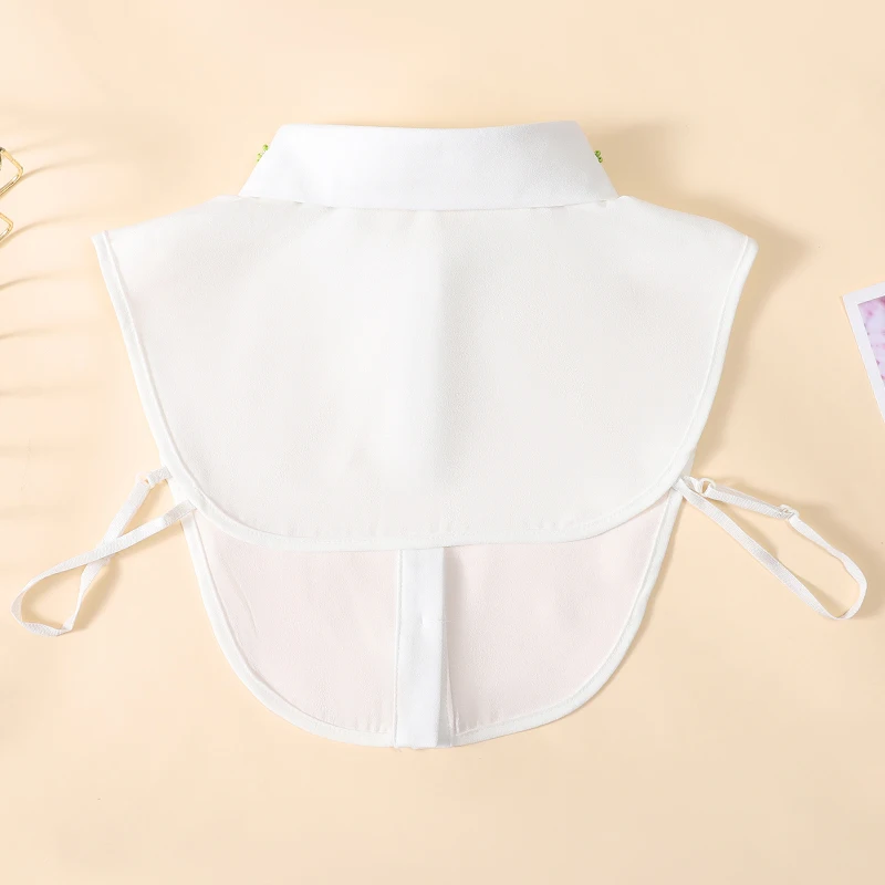 Fake Collar Women Handmade Nail Chiffon