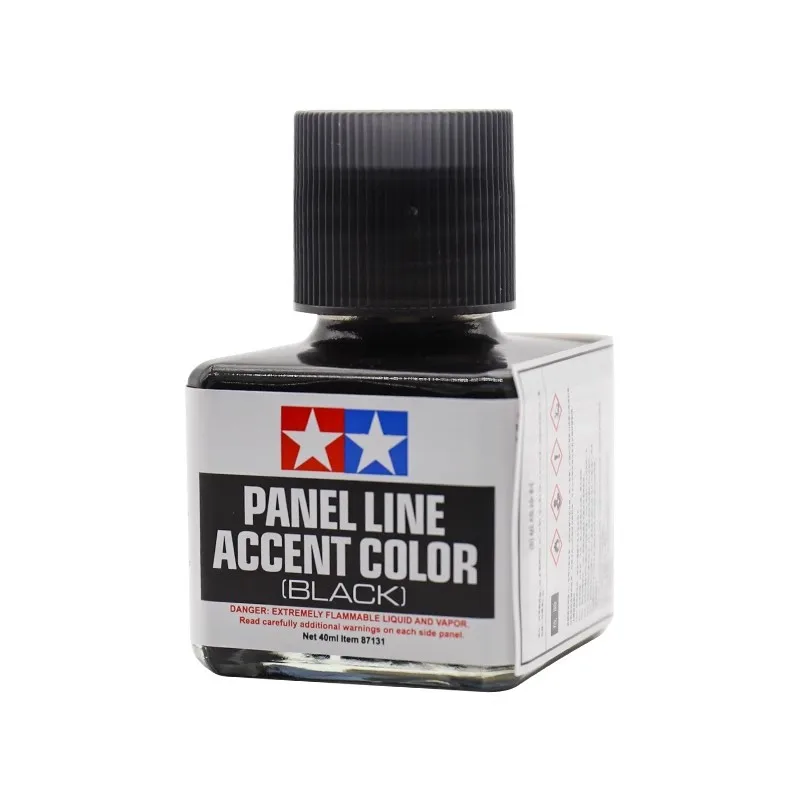 TAMIYA Dark Gray-Brown Enamel Panel Line Accent Paint for Hobby and DIY Projects