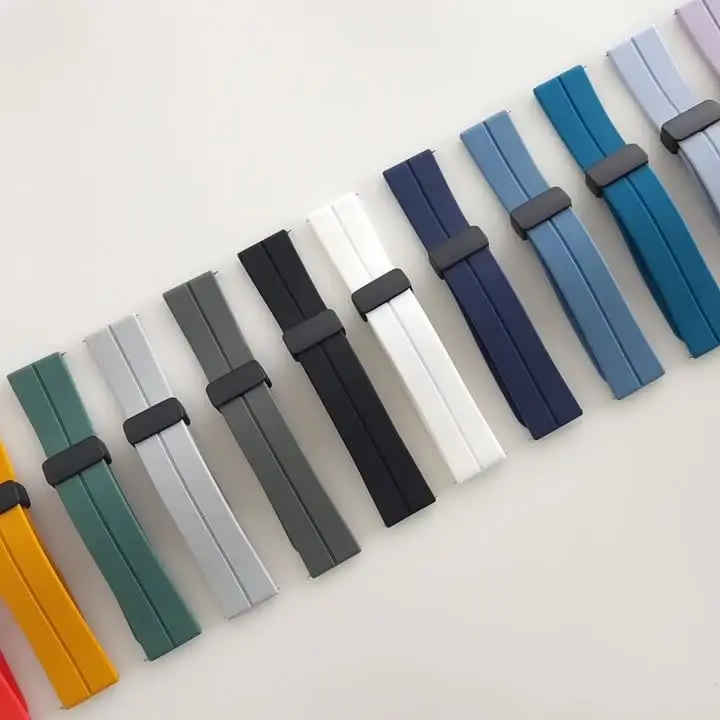 Силиконовый ремешок с магнитной пряжкой для Garmin Enduro 2 EPIX Gen2 Fenix 7 7X 6X Pro 5Plus QuickFit 22 мм