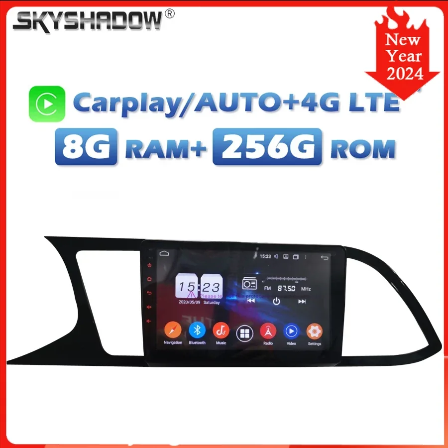 

Wireless Carplay Auto DSP IPS Android 13.0 8G+256G 8Core Car DVD Player GPS map RDS Radio wifi Bluetooth For SEAT LEON 2019 2020