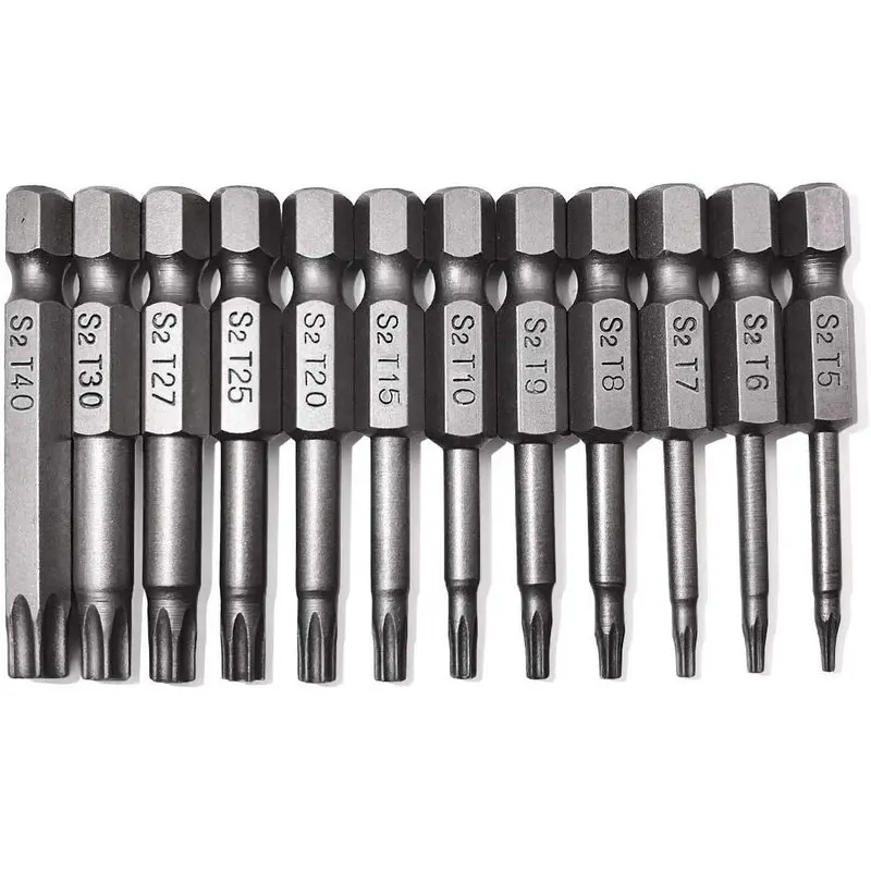Torx Screwdriver Bit Set Magnetic Security Tamper Proof Star 6 Point ...