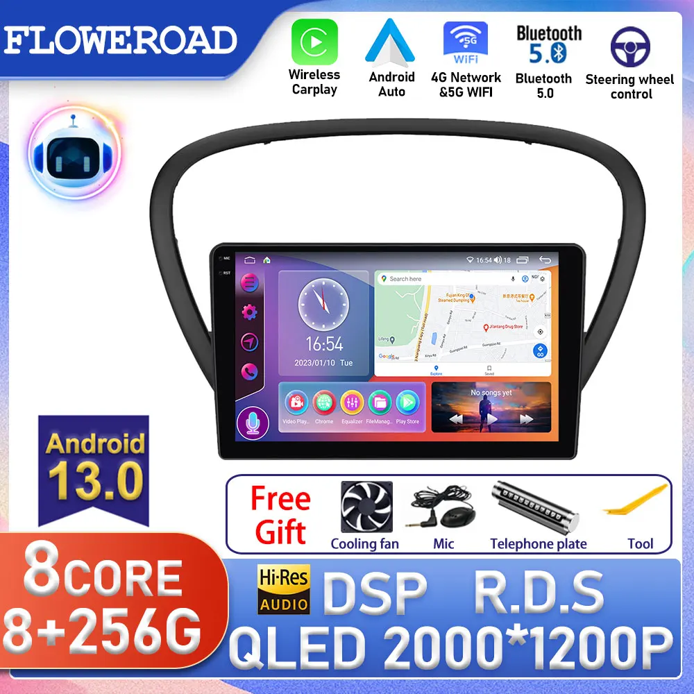 

Android For Peugeot 607 2004 - 2010 Car Radio Stero Navigation GPS Autoradio Multimedia Wireless Carplay Video DSP Player