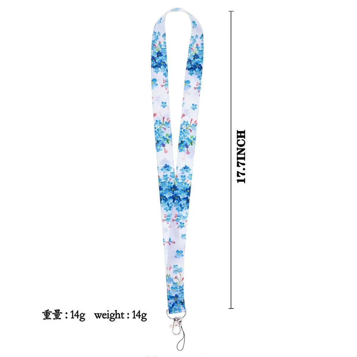 Flower Series Neck Strap Lanyards Keychain Badge Holder ID Credit Card Pass Hang Rope Lanyard For Keys Accessories