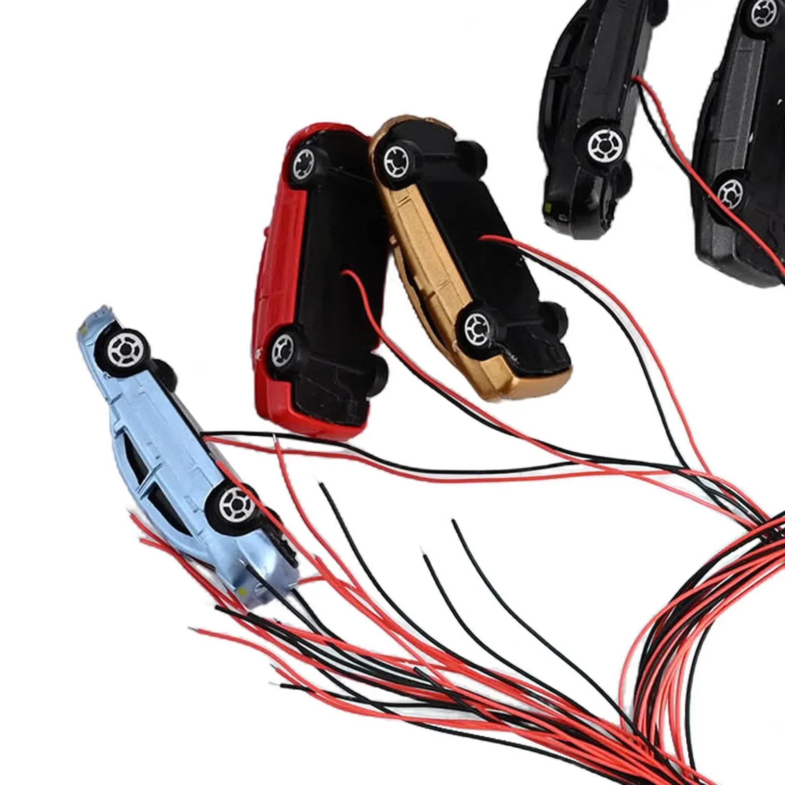 10 조각 모델 자동차 기차 홈 가든 1:87  1:100 H0 조명 모델 자동차 기차 45x16x11MM 모델 빌딩 액세서리