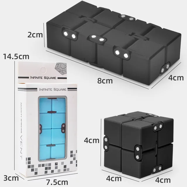 Magic Cube Unlimited Cube Decompression Fidget Toys Infinity Cube  Artifact Decompression Toy Fingertip Adult Boring 5