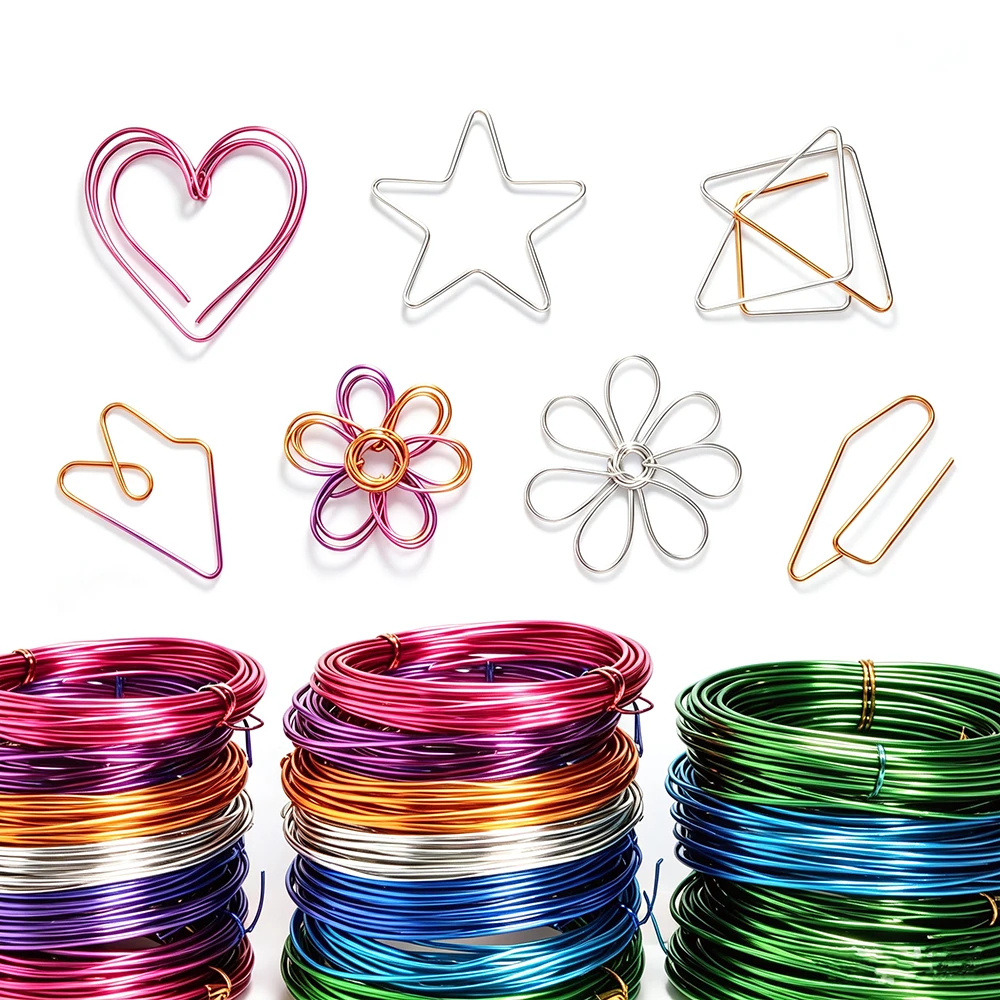 10-18 Gauge Aluminium Draht Eloxiert Schmuck Handwerk Machen Perlen Floral Farbige Aluminium Handwerk Draht