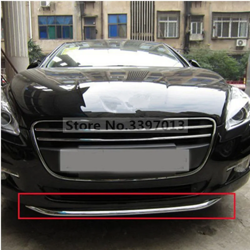 

Car styling 2011-2012 For Peugeot 508 ABS Chrome Front Grille Around Trim Racing Grills Trim