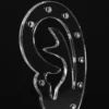 4 Pcs Ear-shaped Jewelry Rack Show Display Stand Organizer Earring Holder Desktop Earrings Acrylic Hanger Small 2