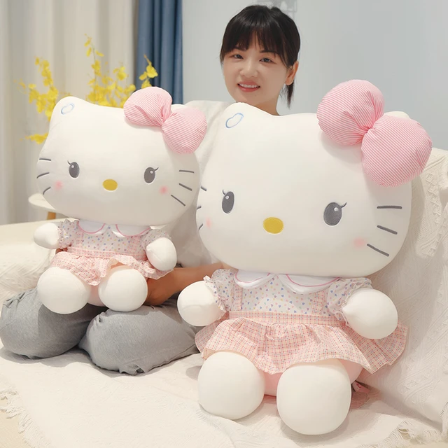 Hot Sales Big Size Sanrio Peluche Hello Kitty Plush Toy Room Decor Plush KT  Cat Dolls Hello Kitty Stuffed Doll Baby Xmas Gift - AliExpress