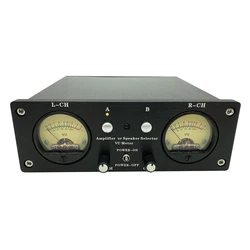 NEW HIFI Audio Switcher Amplifier Speaker Selector Level UV Display Infrared Remote Control Speaker Switch box