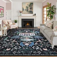 Modern Abstract Living Room Carpet Luxury Large Bedroom Bedside Decorative Rug Ideal Soft Non-slip Sofa Coffee Table Floor Mat 2