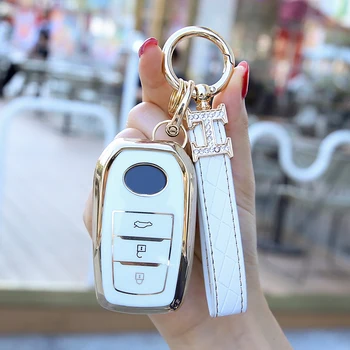 Portachiavi per auto per Toyota Key cover per Chr Rav4 Auris Avensis Prius Aygo Camry Corolla Land Cruiser 200 Prado Crown Car key fob 2 Portachiavi per auto per Toyota Key cover per Chr Rav4 Auris Avensis Prius Aygo Camry Corolla Land Cruiser 200 Prado Crown Car key fob - Portachiavi per auto per Toyota Key cover per Chr Rav4 Auris Avensis Prius Aygo Camry