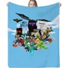Designer Throw Blanket for Sofa Decoration Minecraft Plaid Blankets & Throws Interior for Home Fluffy Soft Blankets King Size 4