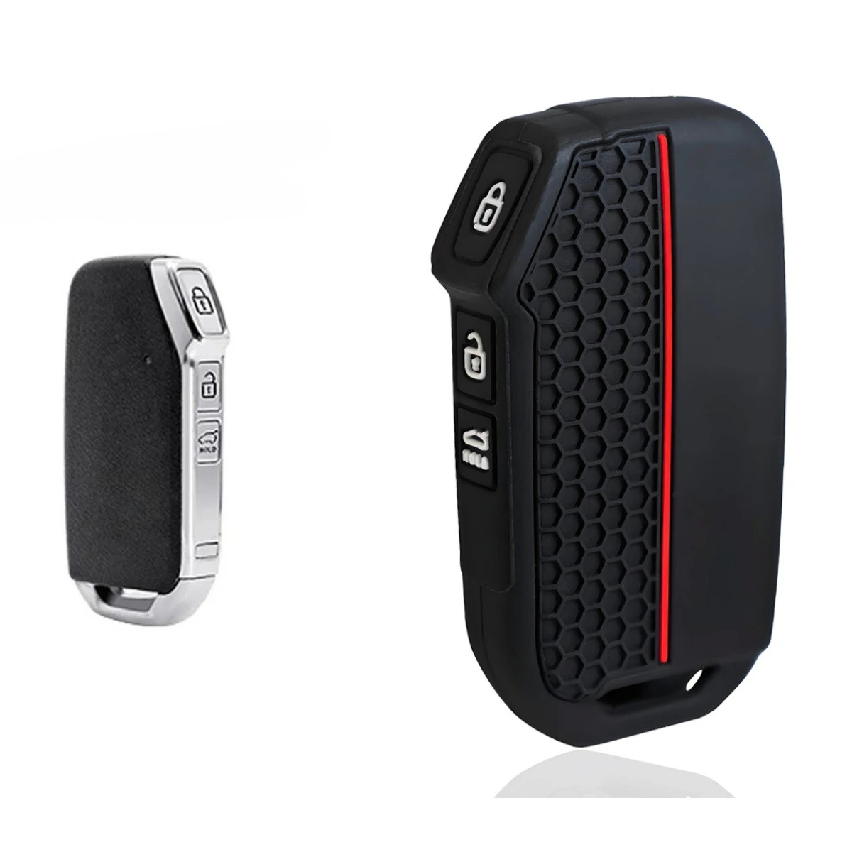 מכסה מפתח עם מחזיק מפתחות ל-KIA Sportage R GT Stinger Sorento Ceed Cerato Forte Niro Soul Telluride מגן מפתחות