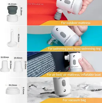 FLEXTAILGEAR Max Pump 2 Pro Portable Mini Air Pump Camping Equipment Electric Inflator USB Charging Illumination For Outdoor 4