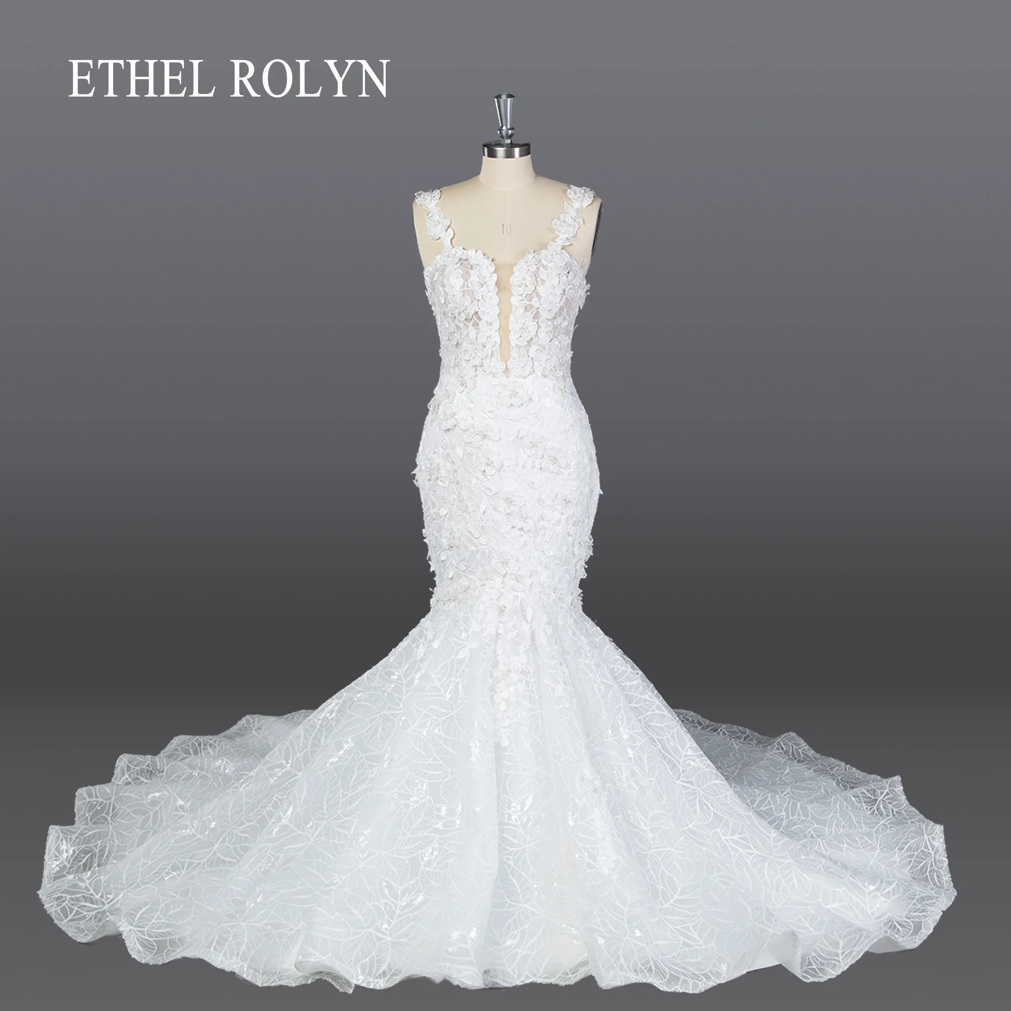 

ETHEL ROLYN Mermaid Wedding Dress High Quality Graceful2024 Flowers Sweetheart Backless Embroidery Wedding Gown Vestido De Novia