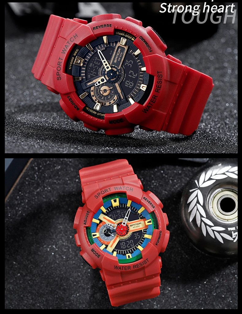 Sanda New Style Korea Edition Youth Night Light Electronic Movement Fashion Fashion Student Watch