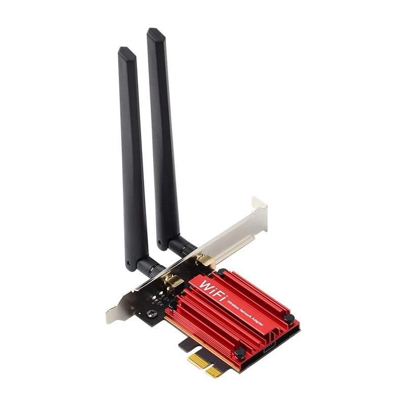 

AX210 для Bluetooth 2,4 802.11AX 5374G/5G/6 ГГц, беспроводной PCIE-адаптер Wi-Fi 6E Мбит/с, сетевая Wi-Fi-карта с поддержкой Win10/11, 1 шт.