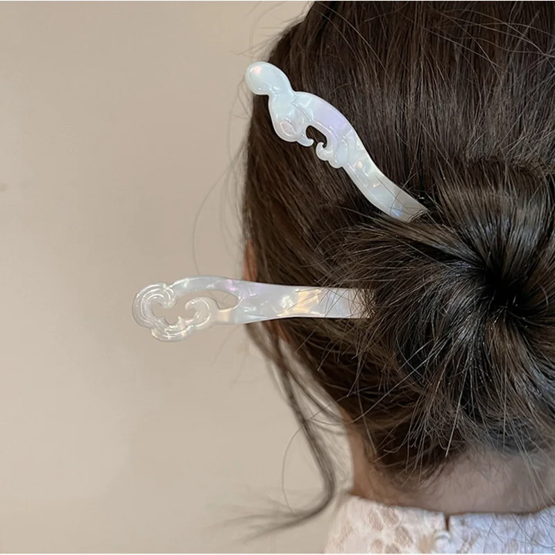Vintage Chinese Style Hair Sticks Acetate Chopstick Plate Hair For Women Hairpins Clips Wedding Jewelry Accessories jewelry accessories hair accessory hair clip hair stick
