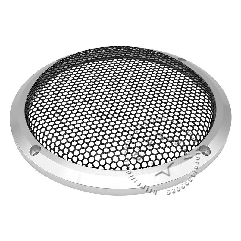 Speaker Grill Conversão Net Cover Carro Retrofitting Porta Áudio Círculo Decorativo Full Metal Mesh Grille 169 mm 6.5 Pcs - Image 6