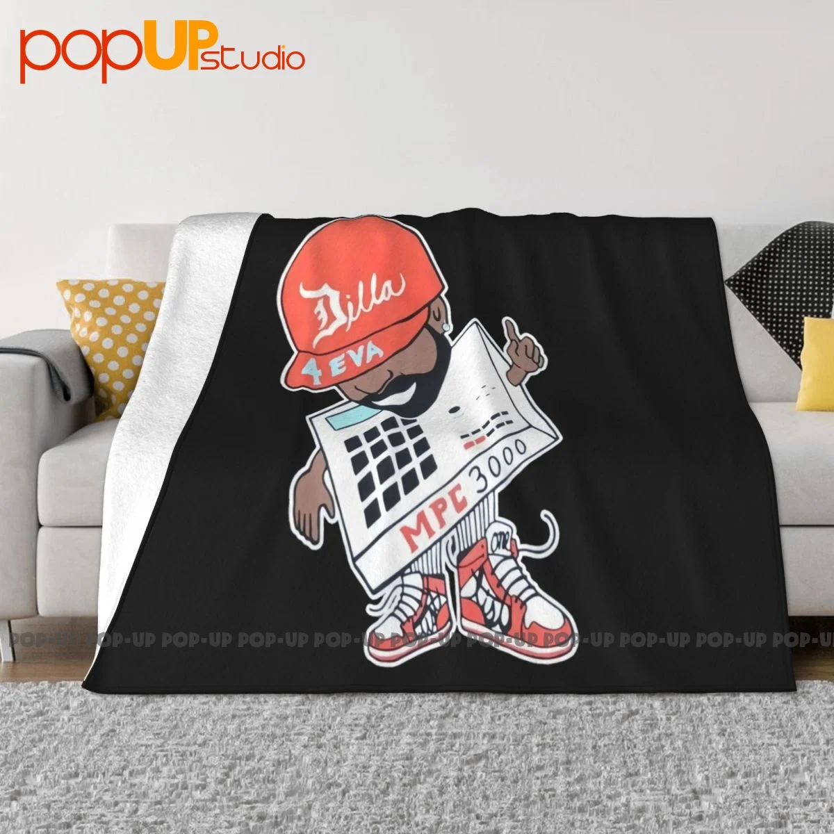 J Dilla Delicious Mpc 3000 Akai Coperta Per Copridivano Letto Da Viaggio