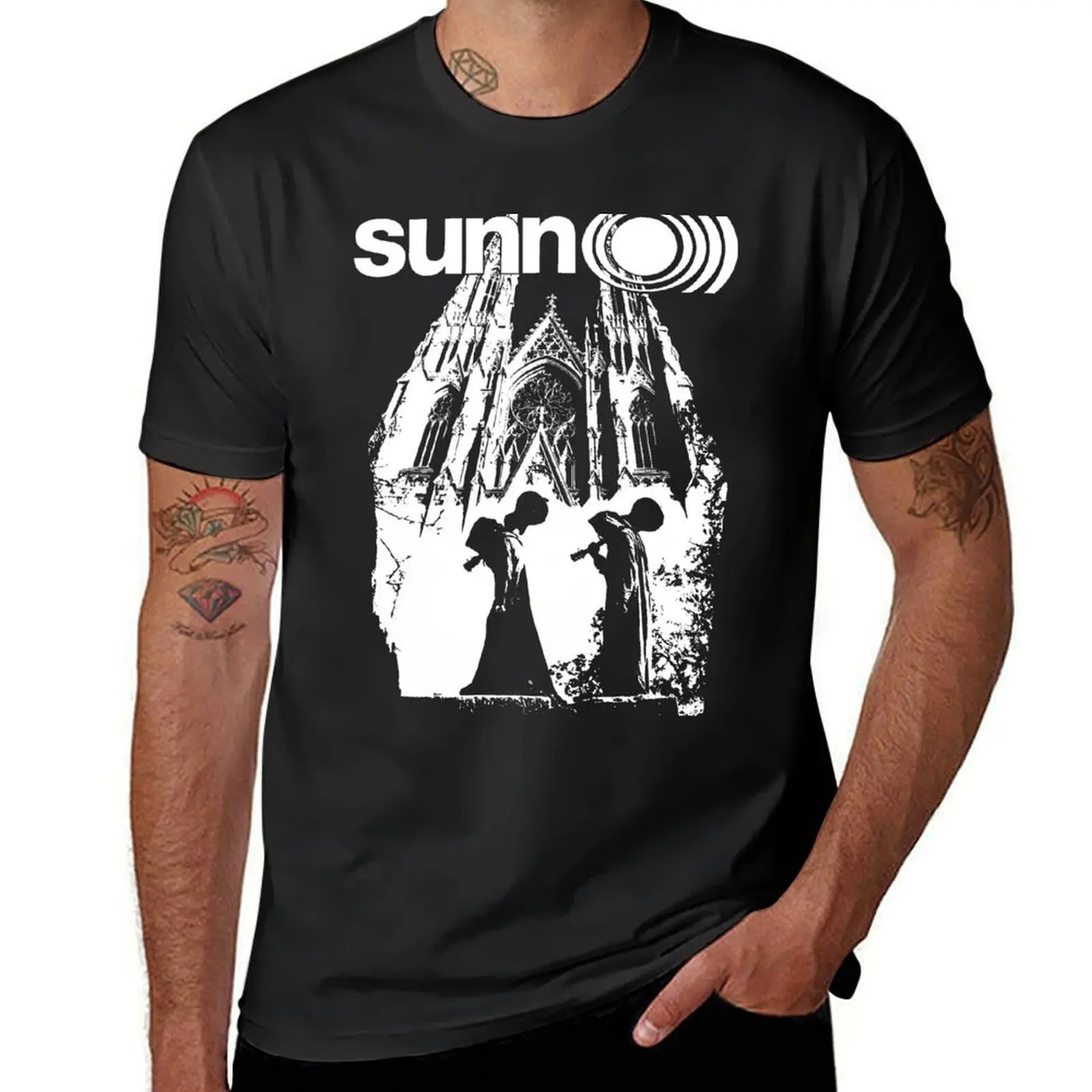 cathedral O))) T-Shirt funnys sports fans quick-drying summer top mens funny t shirts