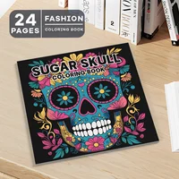 Adult Picture Book: Skull-Themed Coloring and Doodle Art for Unique Designs and Creative Expression 1