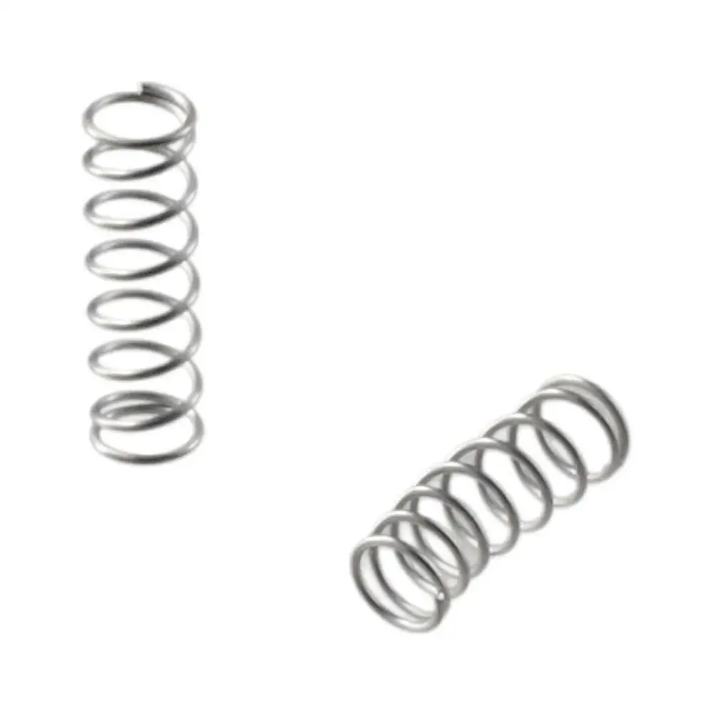 10Pcs Stainless Steel Compression Spring Durable 0.3x3x10mm Silver Telescopic Spring Spring Steel Coil Shop and Home Repairs